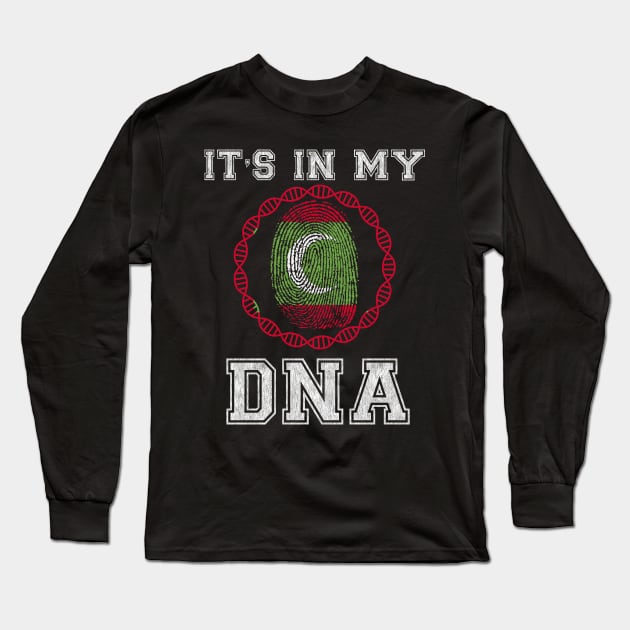 Maldives  It's In My DNA - Gift for Maldivian From Maldives Long Sleeve T-Shirt by Country Flags